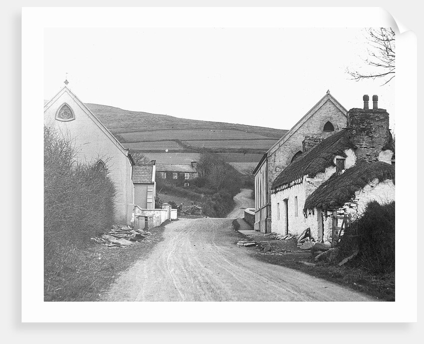 Barregarrow Cross Roads, outskirts of Kirk Michael, Isle of Man by George Bellett Cowen